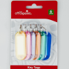 KEY RING WITH NAME LABEL - 2 PC SET -